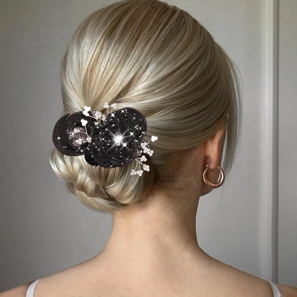 2 Piezas Moño Flor Camelia Arvintas - Accesorios para Cabello