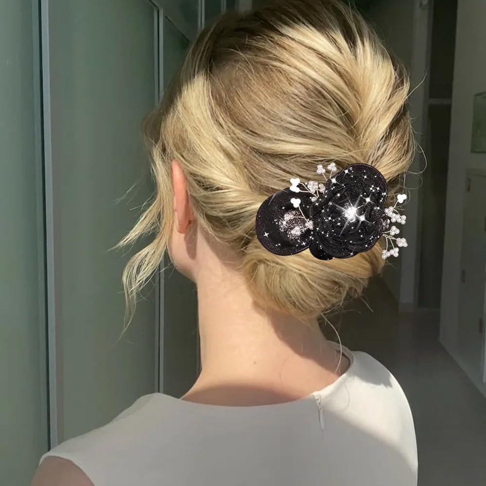 2 Piezas Moño Flor Camelia Arvintas - Accesorios para Cabello