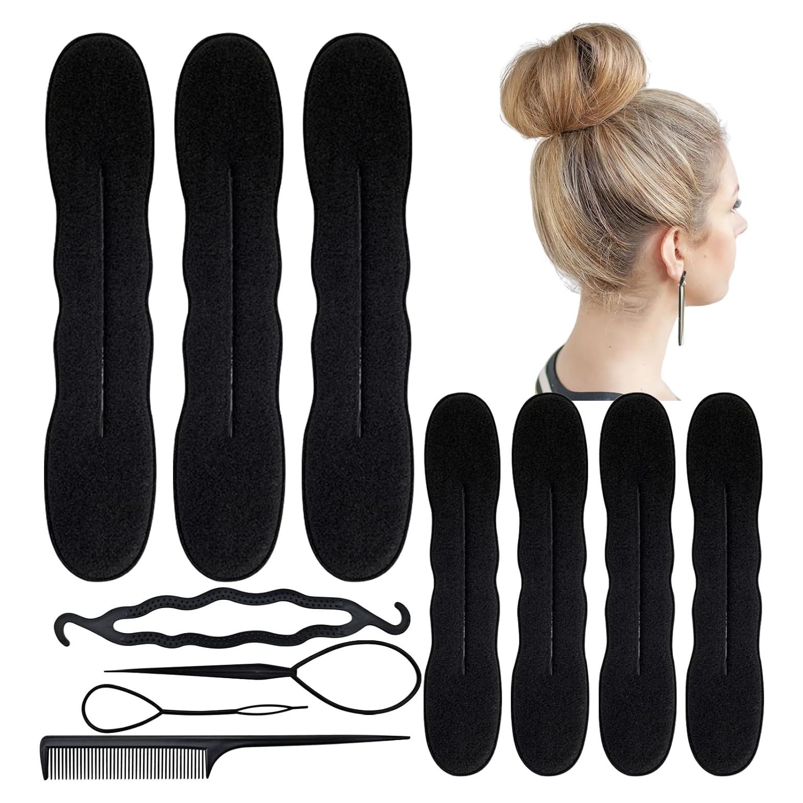 Kit de Hacer Moños de Cabello 14PCS Arvintas - 5 Grandes y 5 Pequeños