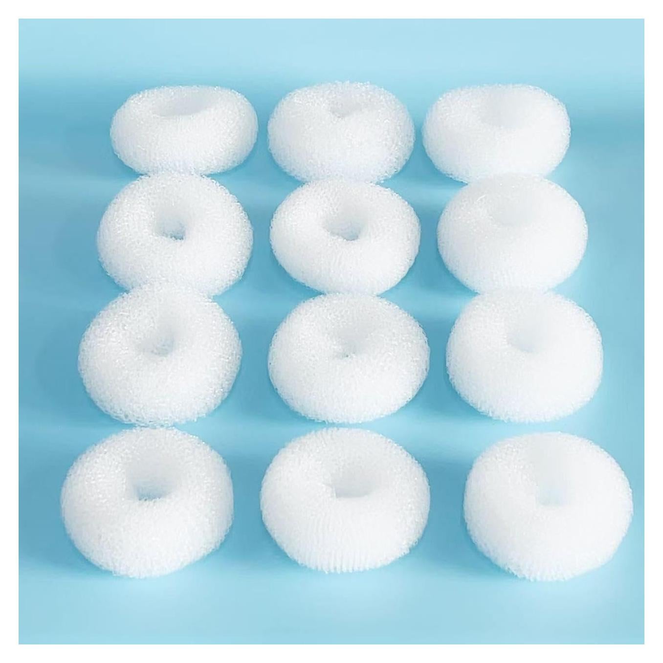 12 Hacedores de Moño Pequeños SQULIGT 6 cm Blanco