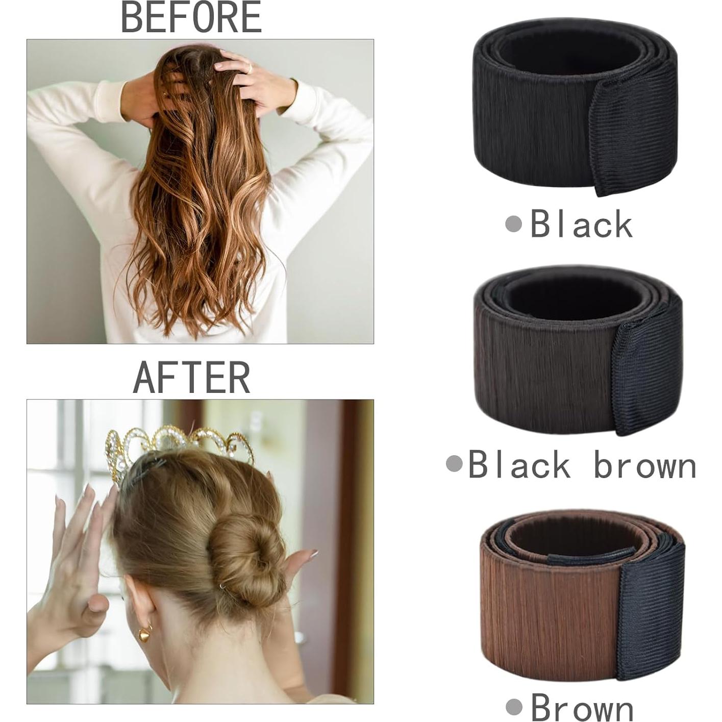 Hacedores de Donas AICKER 4 Pcs - Herramienta de Peinado