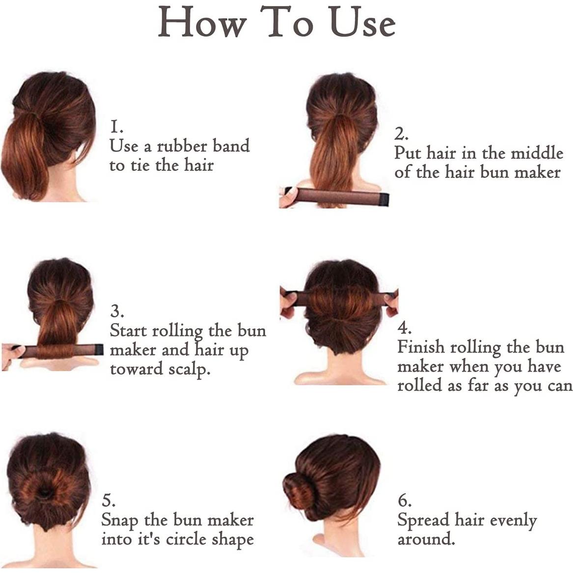 Hacedor de Moño KISSBUTY - 7 Tonos, Herramienta para Cabello