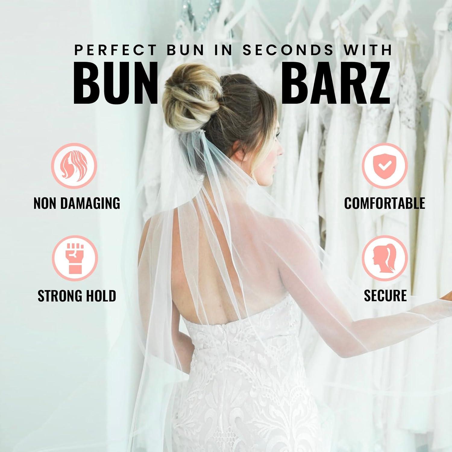 PONY-O BUN BARZ Fabricante de Moño Donut Marrón - 2 Unidades