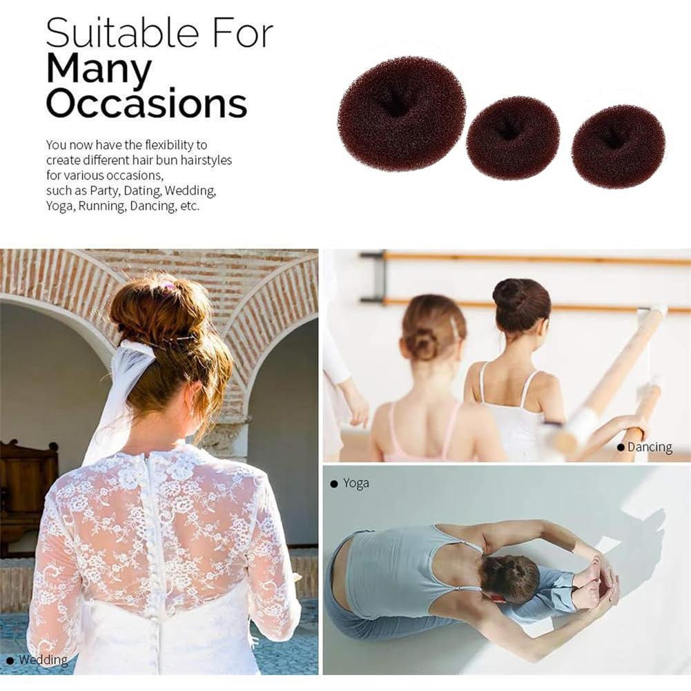Fabricante de Donut Bun para Cabello Much Hotter - 3 Piezas