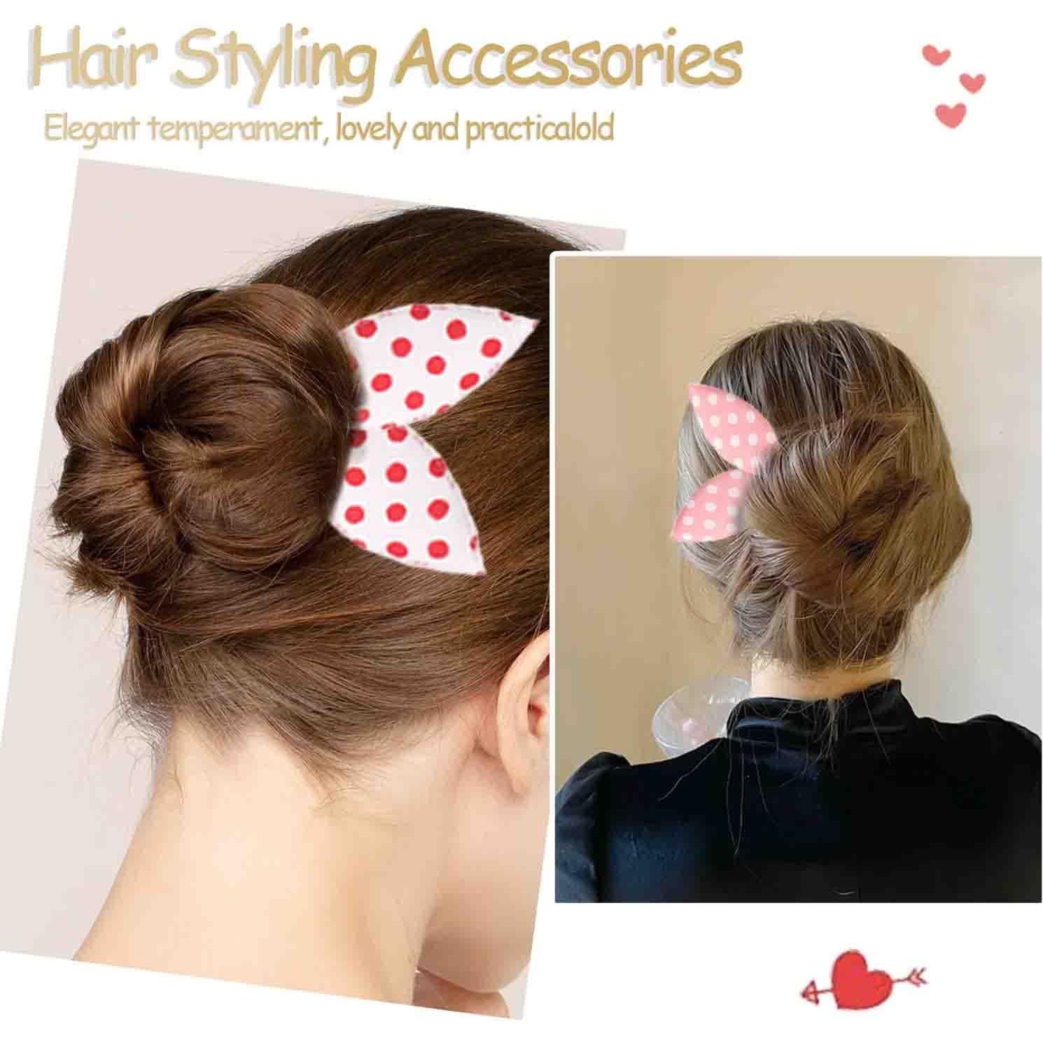 10 Piezas Fabricantes de Moño de Pelo Deft con Orejas de Conejo