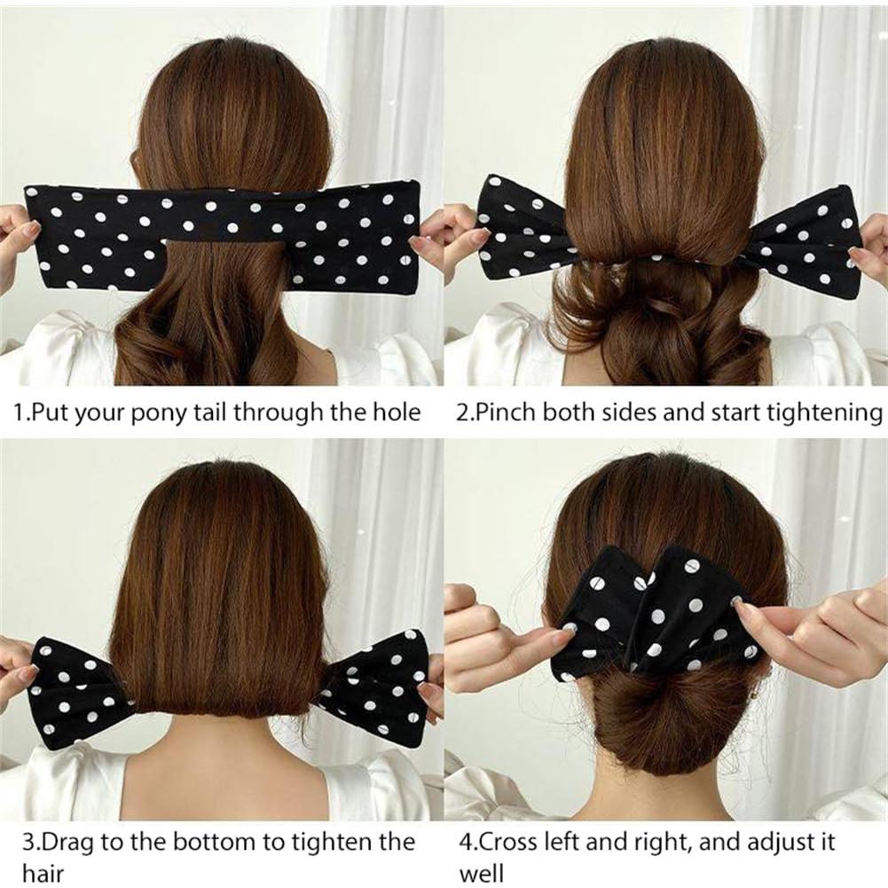 Hacedor de Moño de Cabello Flexible Much Hotter - 4 Piezas