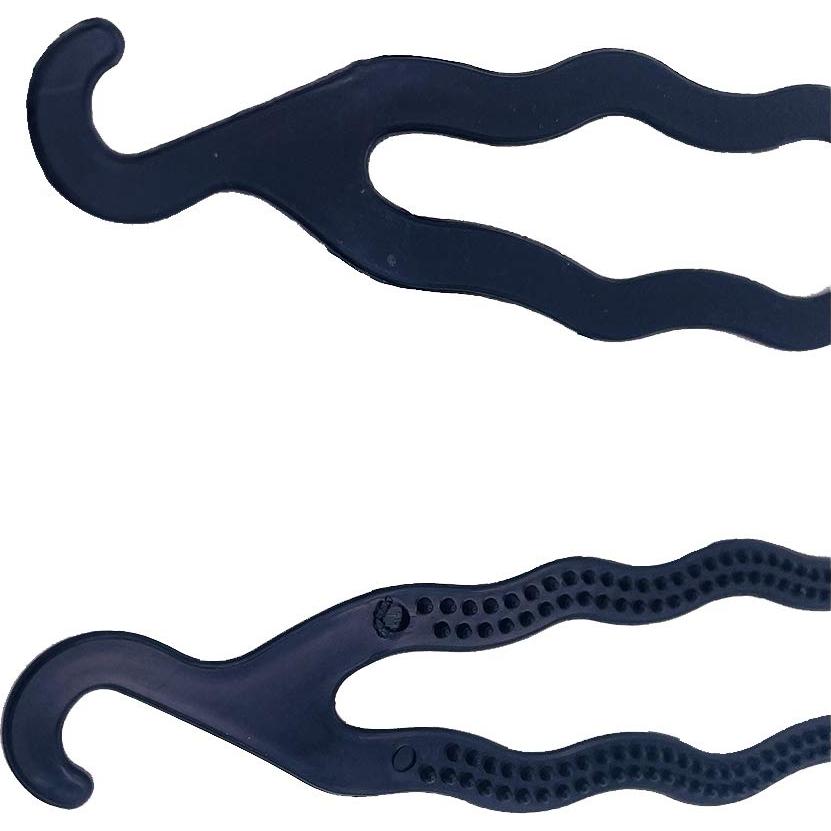 Juego de 6 Creadores de Moño de Cabello UPSTORE - Plástico Negro