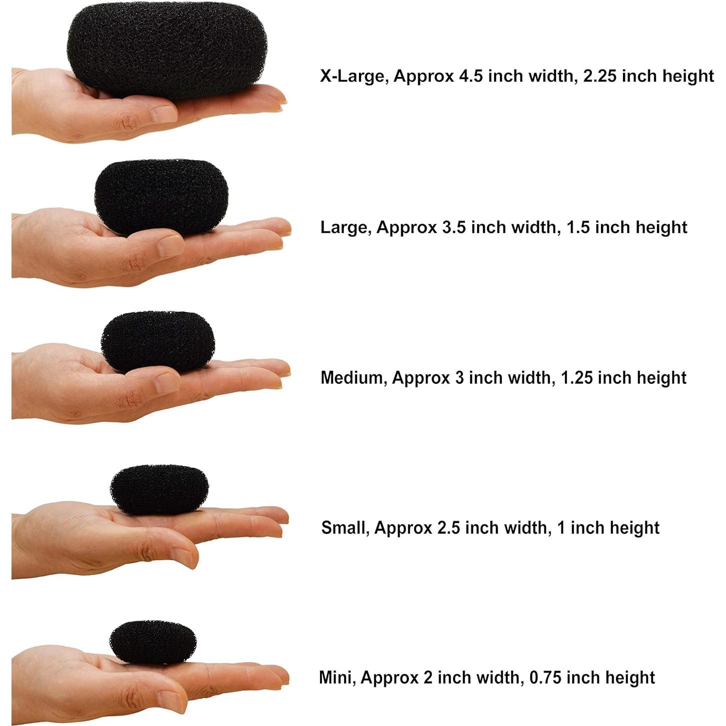 Dona para Cabello Beaute Galleria Pequeña Negra 6.35 cm