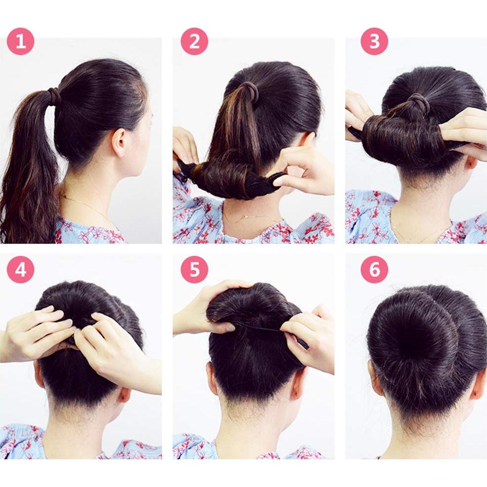 2 Piezas Donut Mágico para Cabello SYBL - Nylon Beige