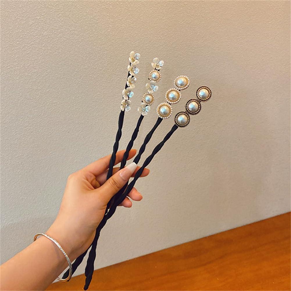 4 Piezas Hacedor de Moño de Cabello Flexible Much Hotter