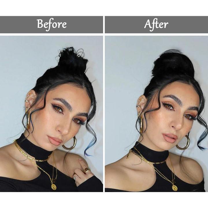 Fabricante de Moño Donut HOFASON 12 Pcs Tamaño L 9 cm Marrón