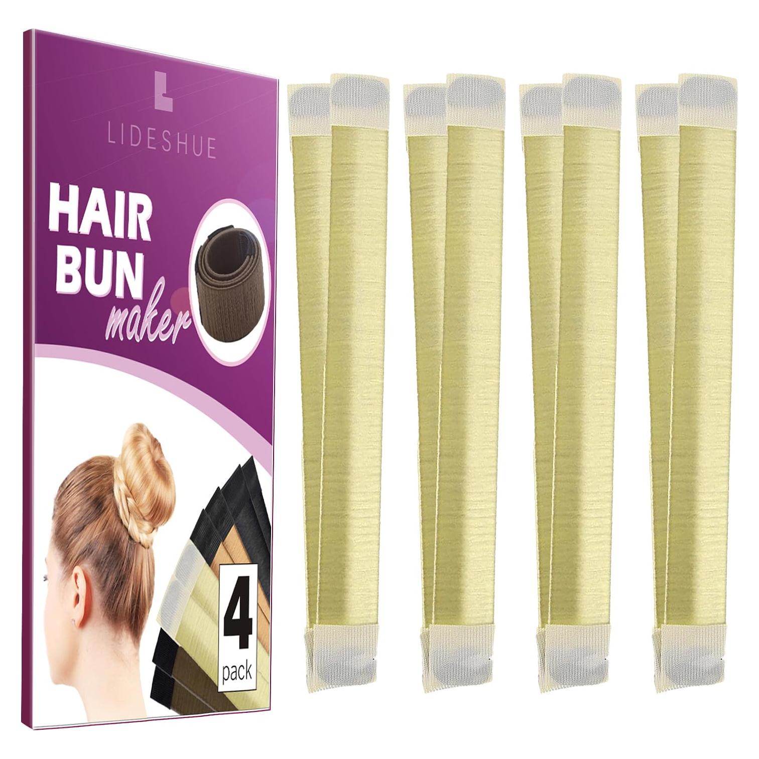 Juego de 4 Hacedores de Moños LIDESHUE - Color Rubio