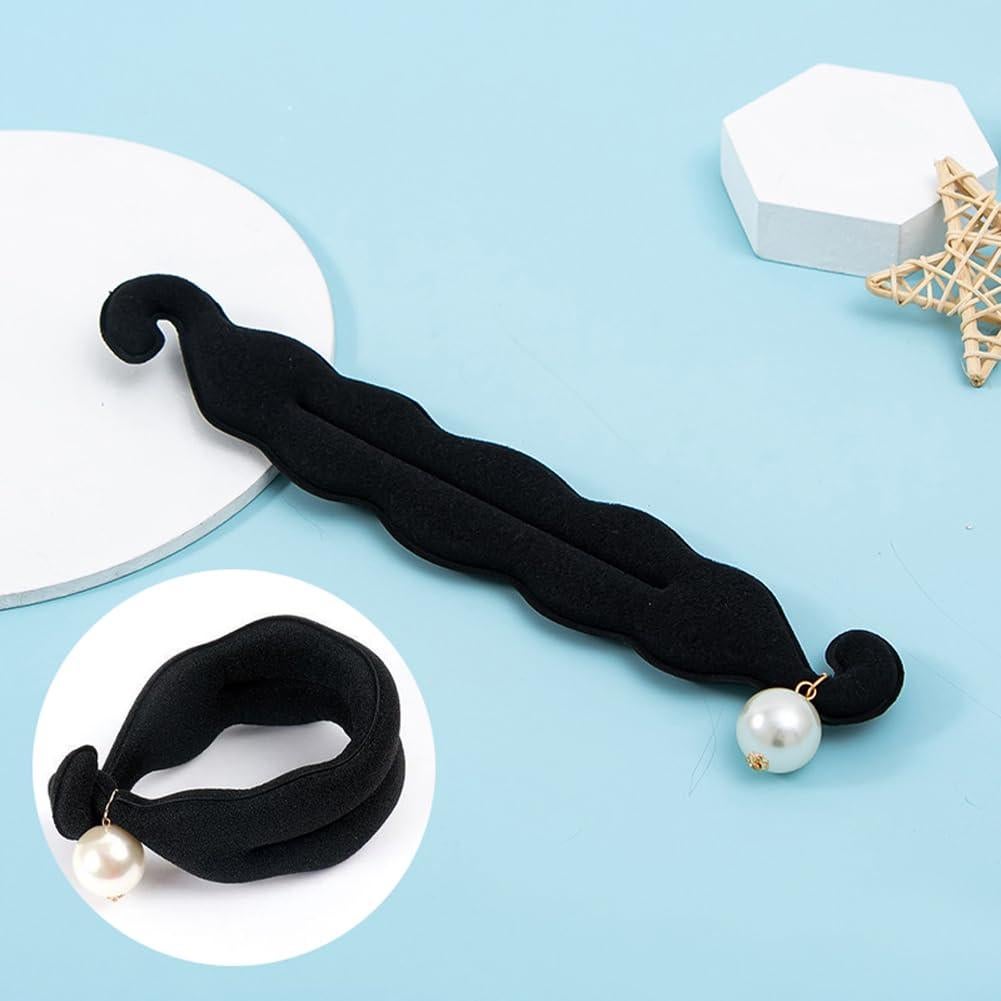 Juego de 3 Bandejas para Moños de Cabello VASANA - Negro 23CM