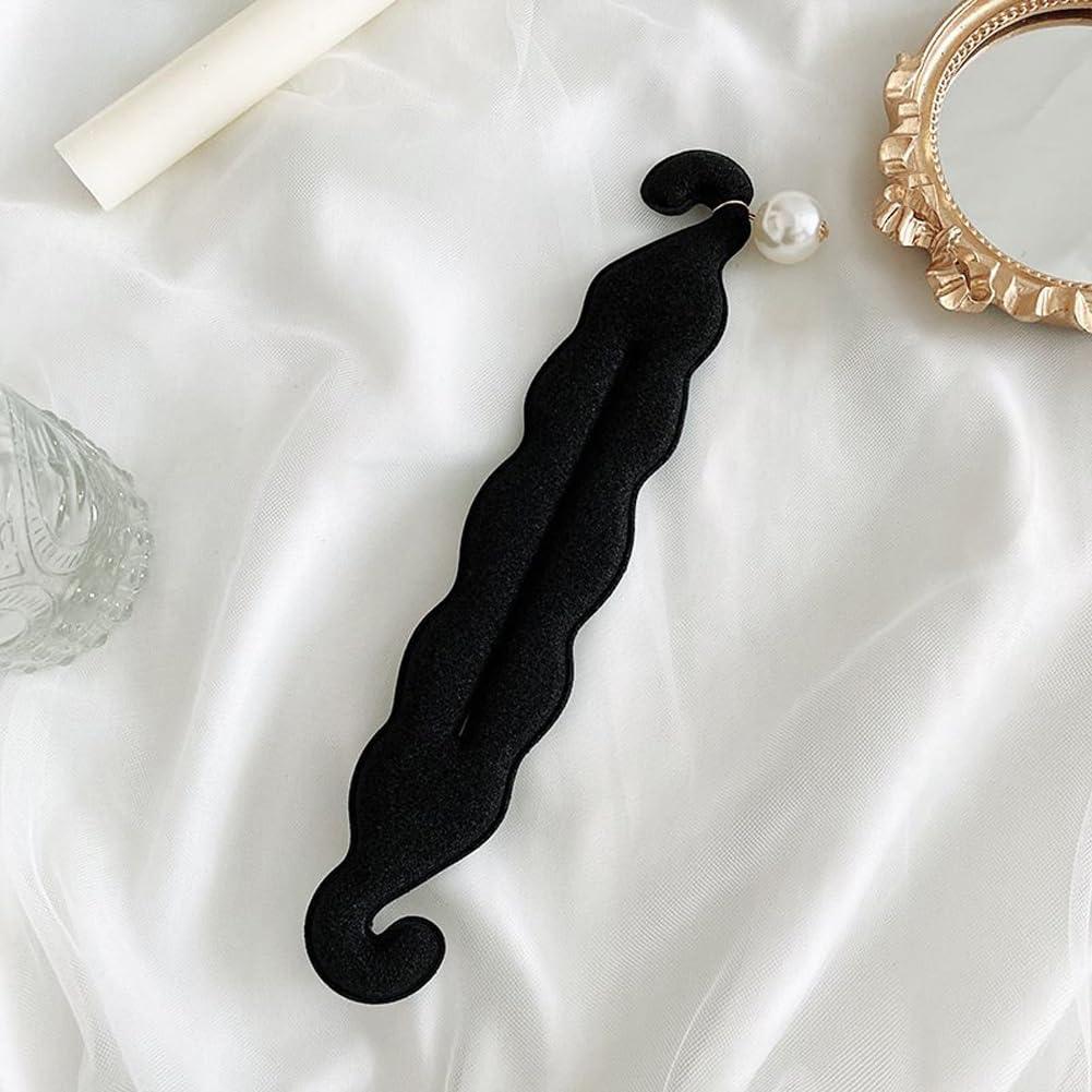 Juego de 3 Bandejas para Moños de Cabello VASANA - Negro 23CM