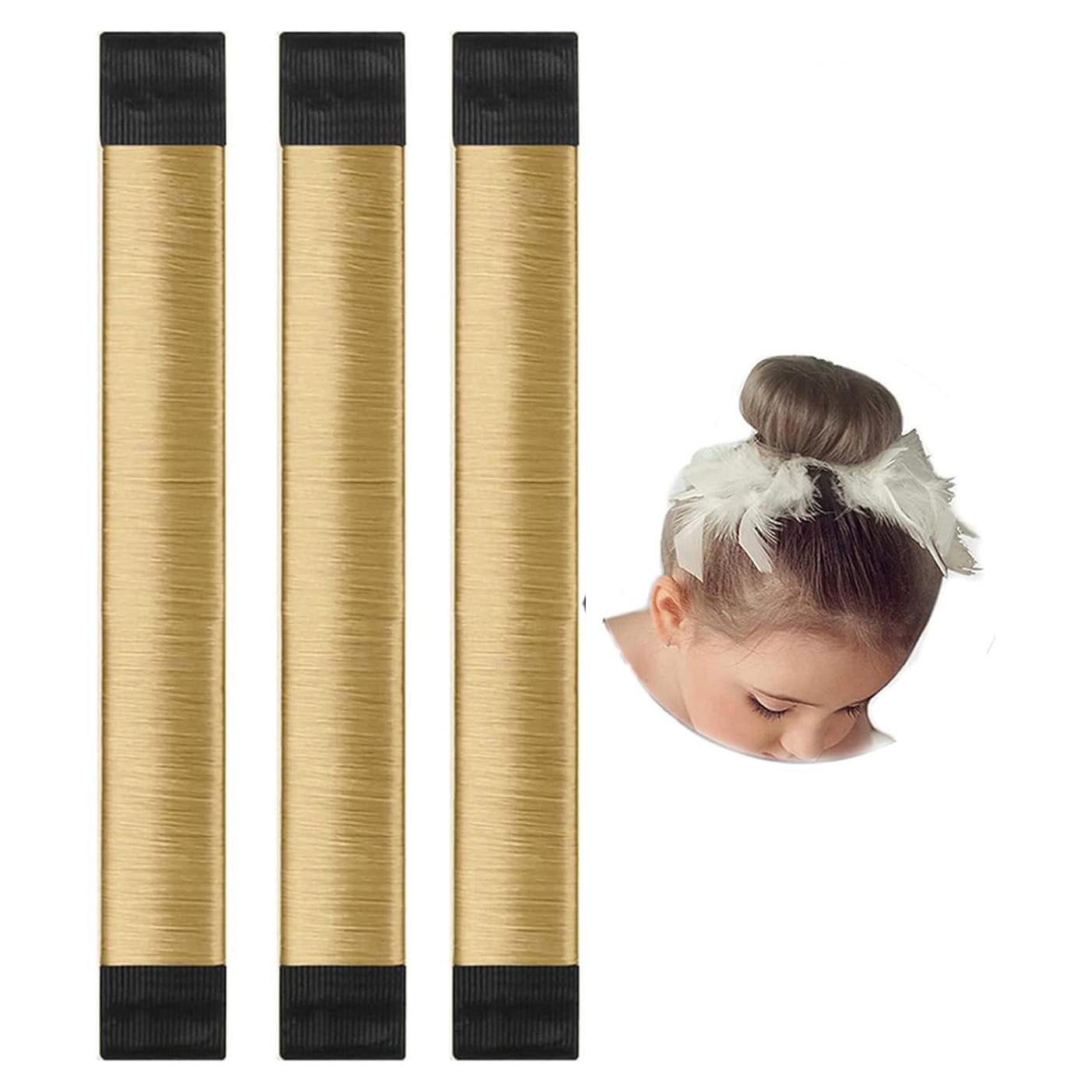 Juego de 3 Formadores de Donut para Cabello LHAAAYF 15 cm