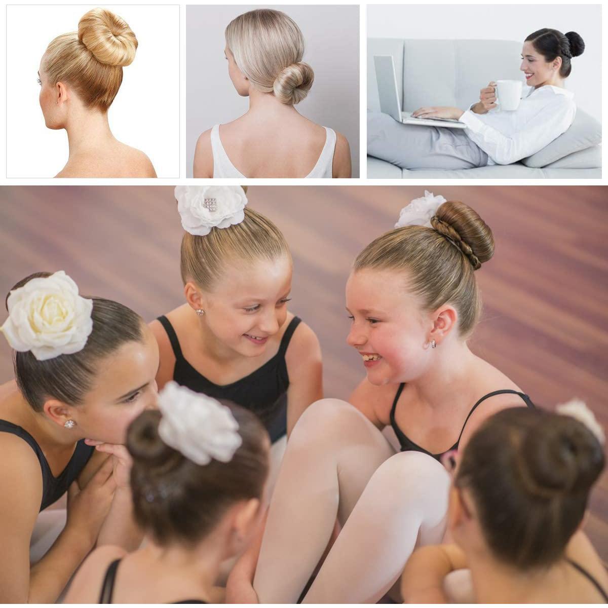 Juego de 3 Formadores de Donut para Cabello LHAAAYF 15 cm