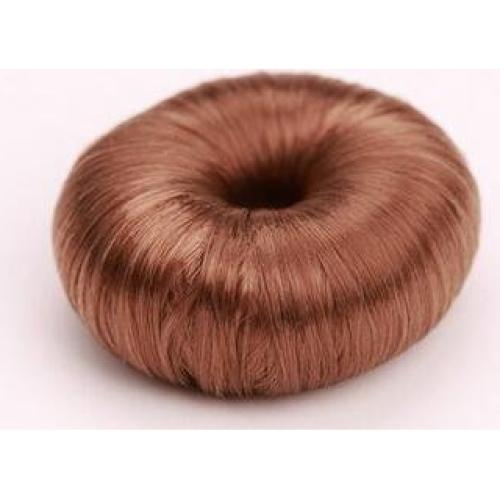 Hair Ring Styler Maker Creator Hot Wig Hair Donut Bun Maker Updo Scrunchie Chignon Bridal Hairpiece Bun Round Chignon for Women Lady Girls (Light Coffee)