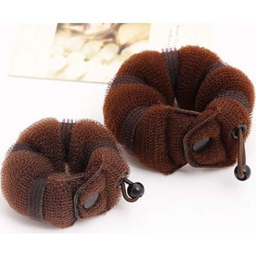 Juego de 2 Donas para Peinar Cabello DNHCLL Marrón 18.5 y 22.9 cm