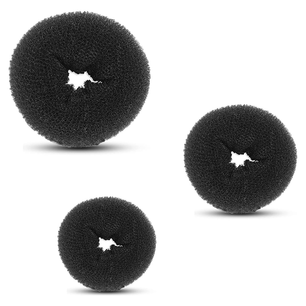 Beaute Galleria 3 Piezas Donut de Pelo Niños Negro