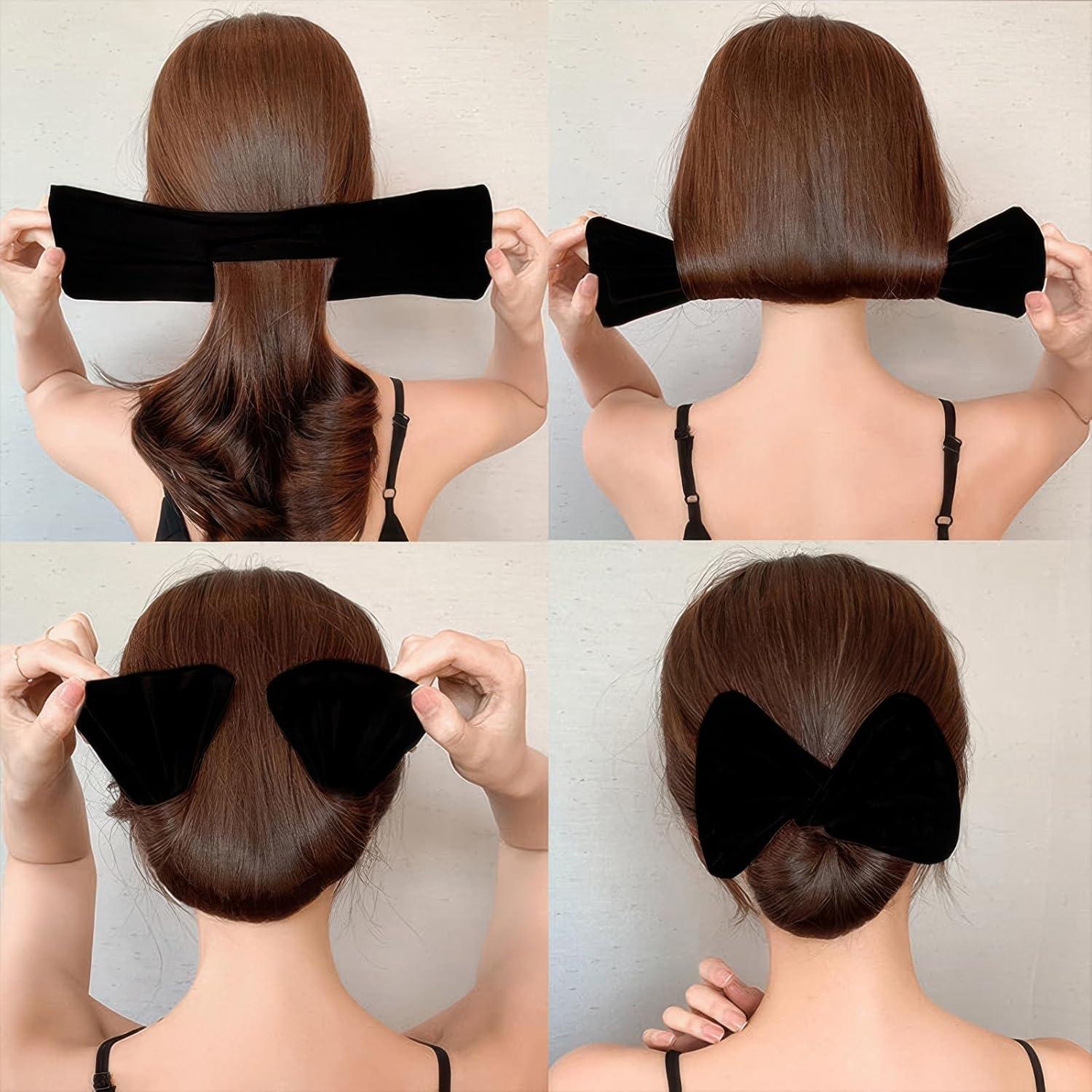 8 Piezas Creador de Moño de Cabello Ravlzors Multicolor