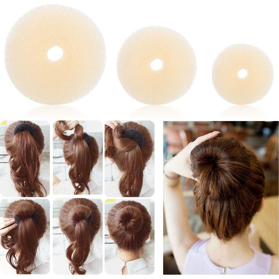 Hacedor de Moños de Nylon ZJchao - 3 Piezas para Cabello