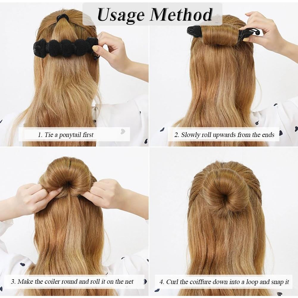 Set 3 Donuts de Pelo Mágico Happyupcity Marrón 24cm y 19cm