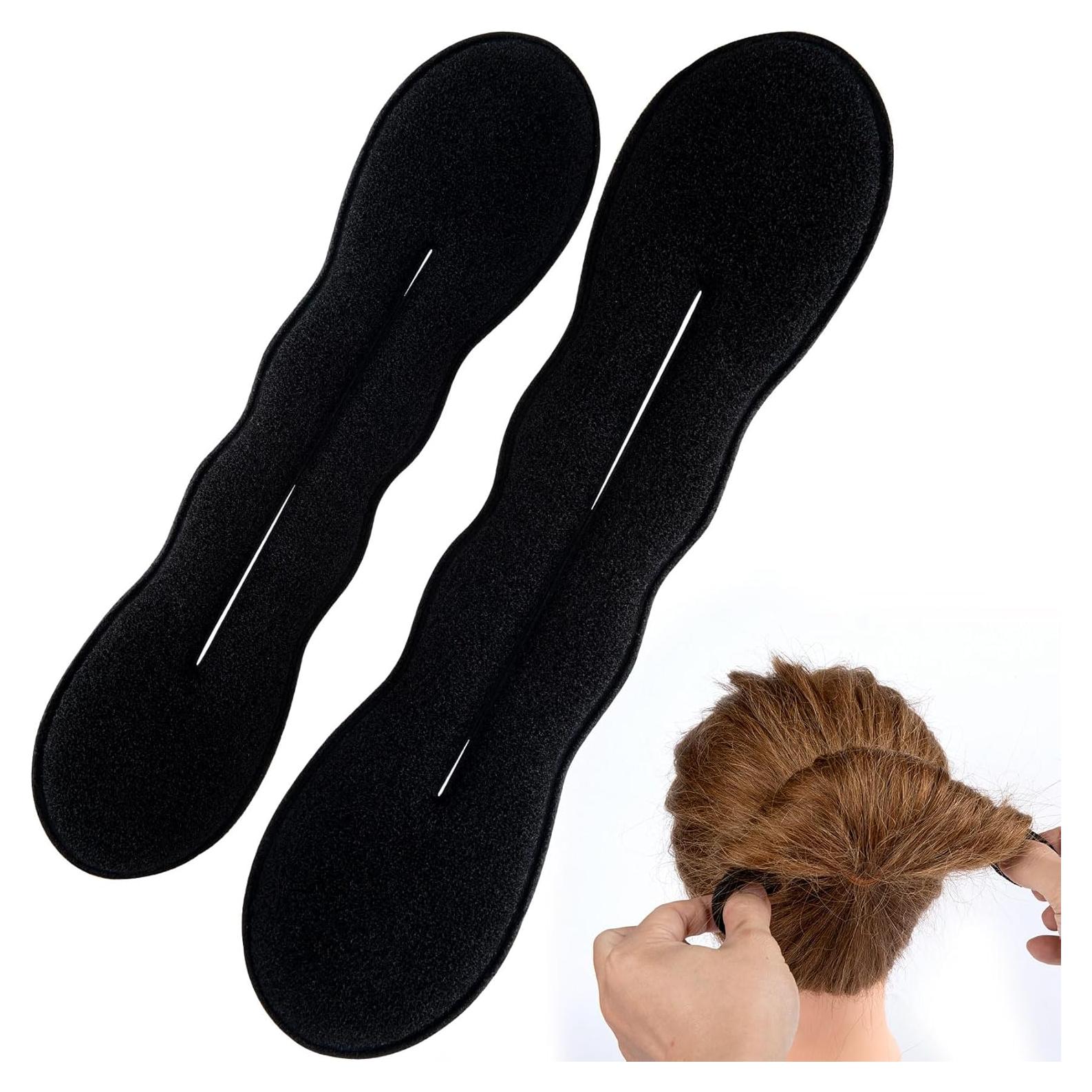 2 Esponjas para Hacer Moño de Cabello Negro - SmallCat