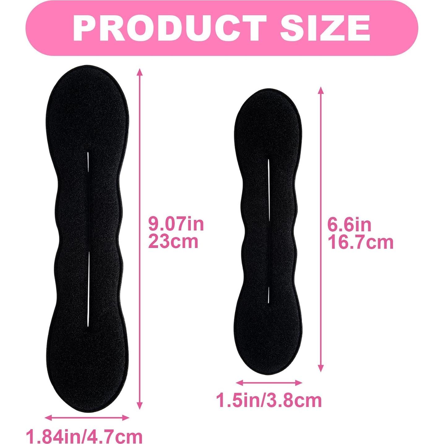 2 Esponjas para Hacer Moño de Cabello Negro - SmallCat