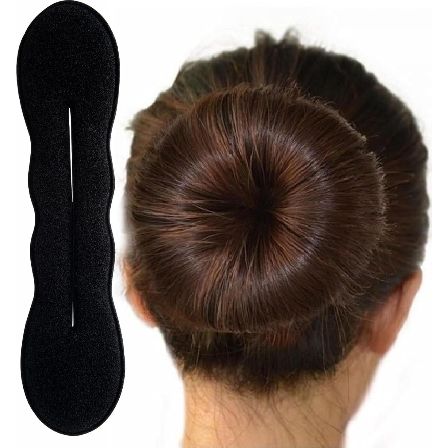 2 Esponjas para Hacer Moño de Cabello Negro - SmallCat