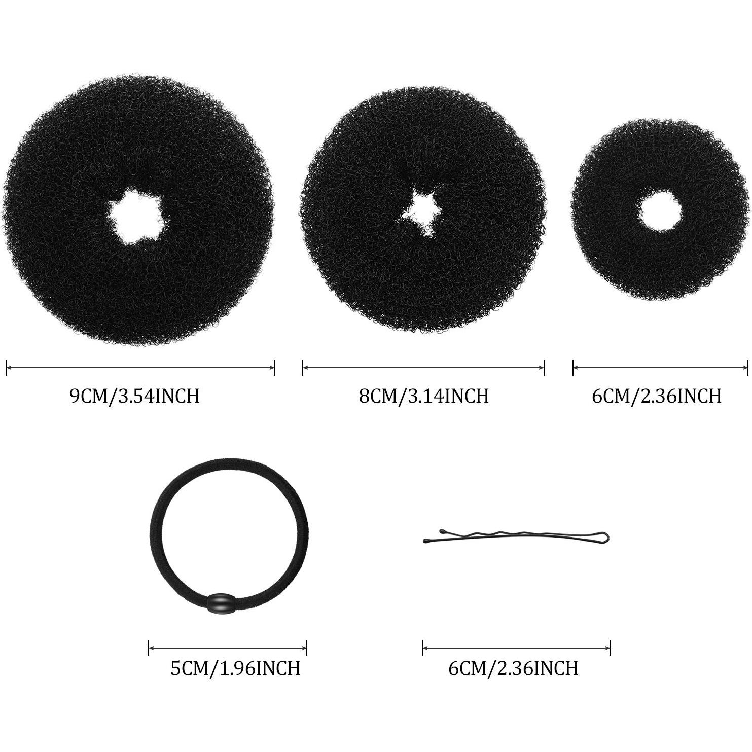 Juego de Formadores de Moño WILLBOND - 9 Anillos y 12 Bandas