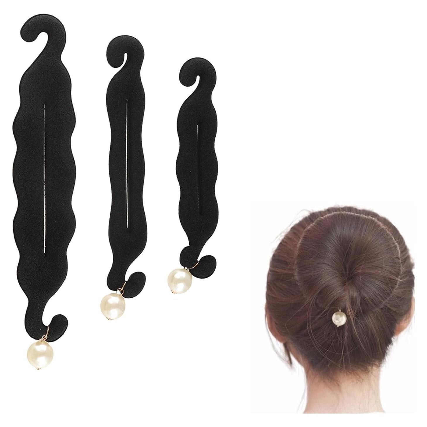 Hacedor de Moño Espuma 3 Piezas GUEDKIKL - Negro