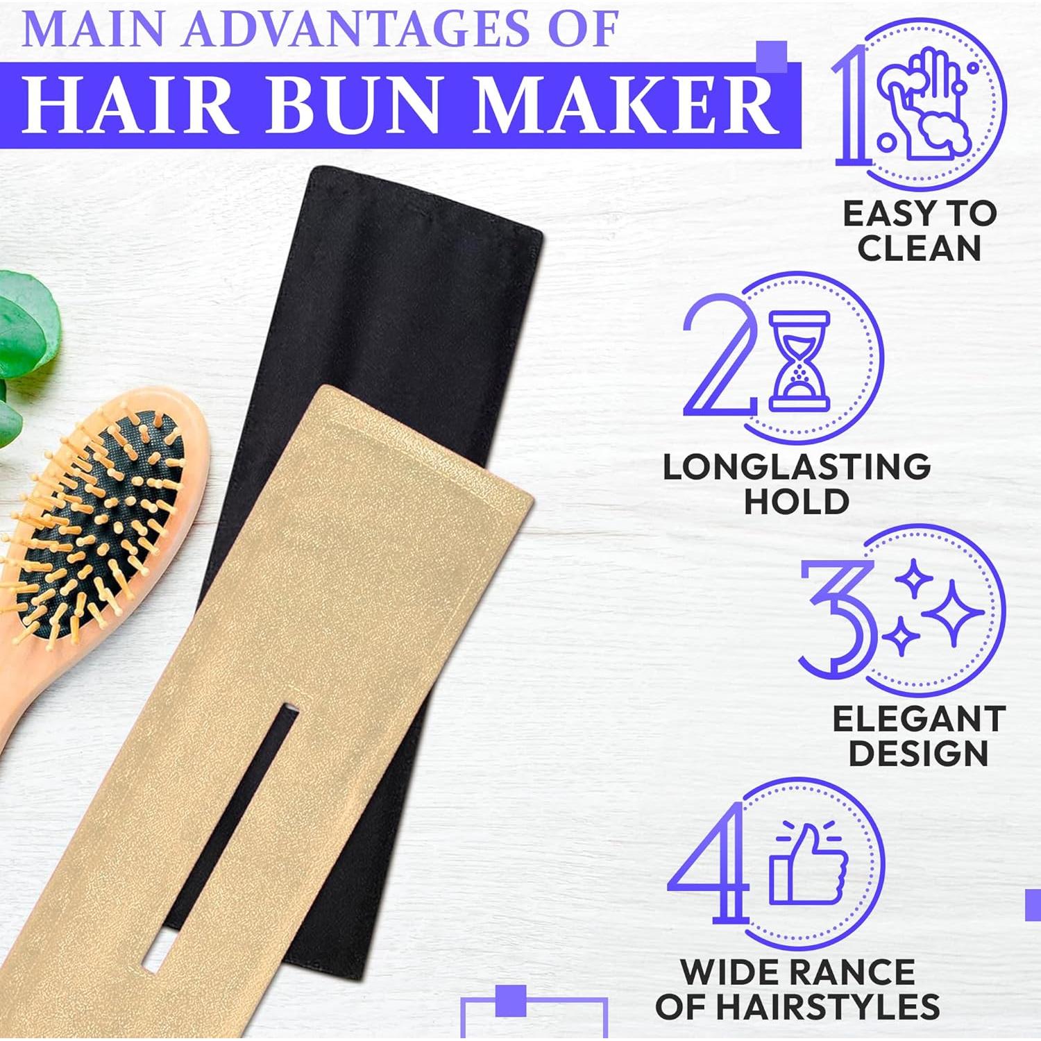 3 Piezas Creador de Moños Deft para Cabello - Accesorios Elegantes