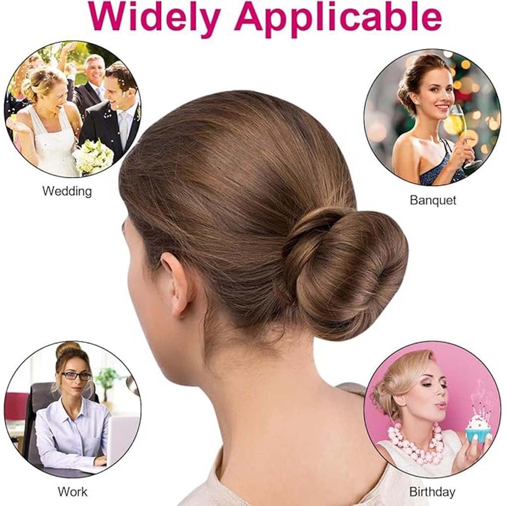 Conjunto de 4 Hacedores de Moño Donut NT-ling con 20 Clips