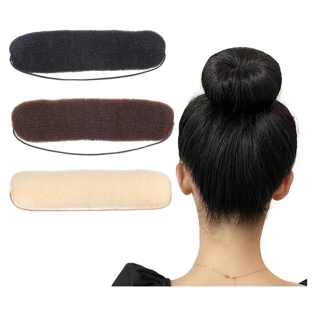 Juego de 3 Anillos de Moño de Cabello VANTOBEST 20cm Nylon