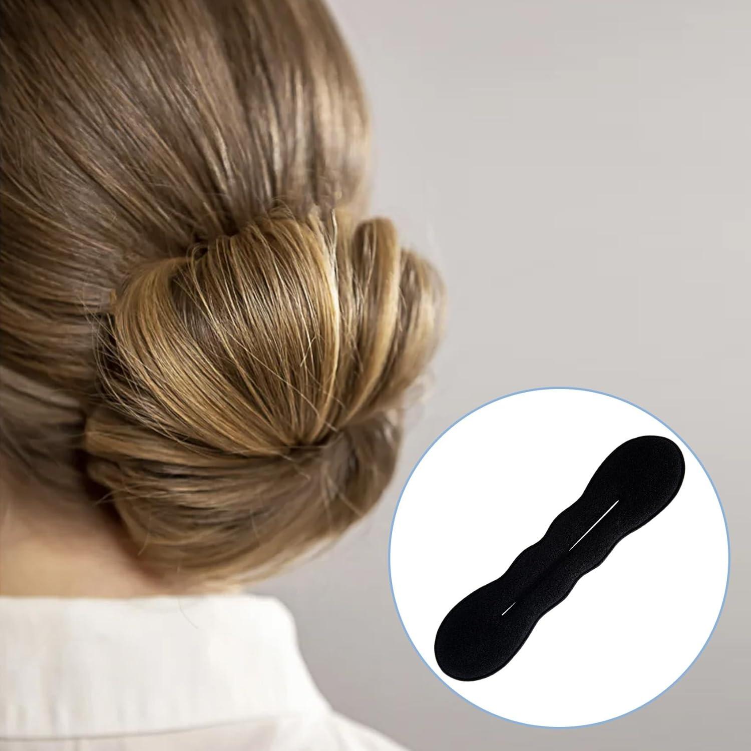 Hacedores de Moño de Esponja YALOJE 4pcs Negro 2 Tamaños