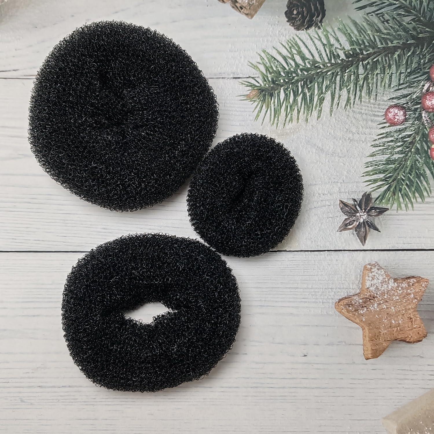 Anillos Estilizador de Moño UPSTORE - 3 Piezas Negro