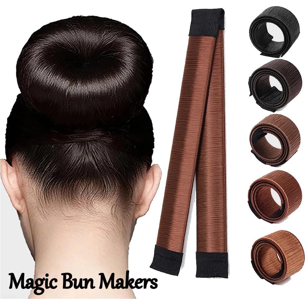 Juego de 2 Fabricantes de Moño para Cabello JINDIN - Marrón