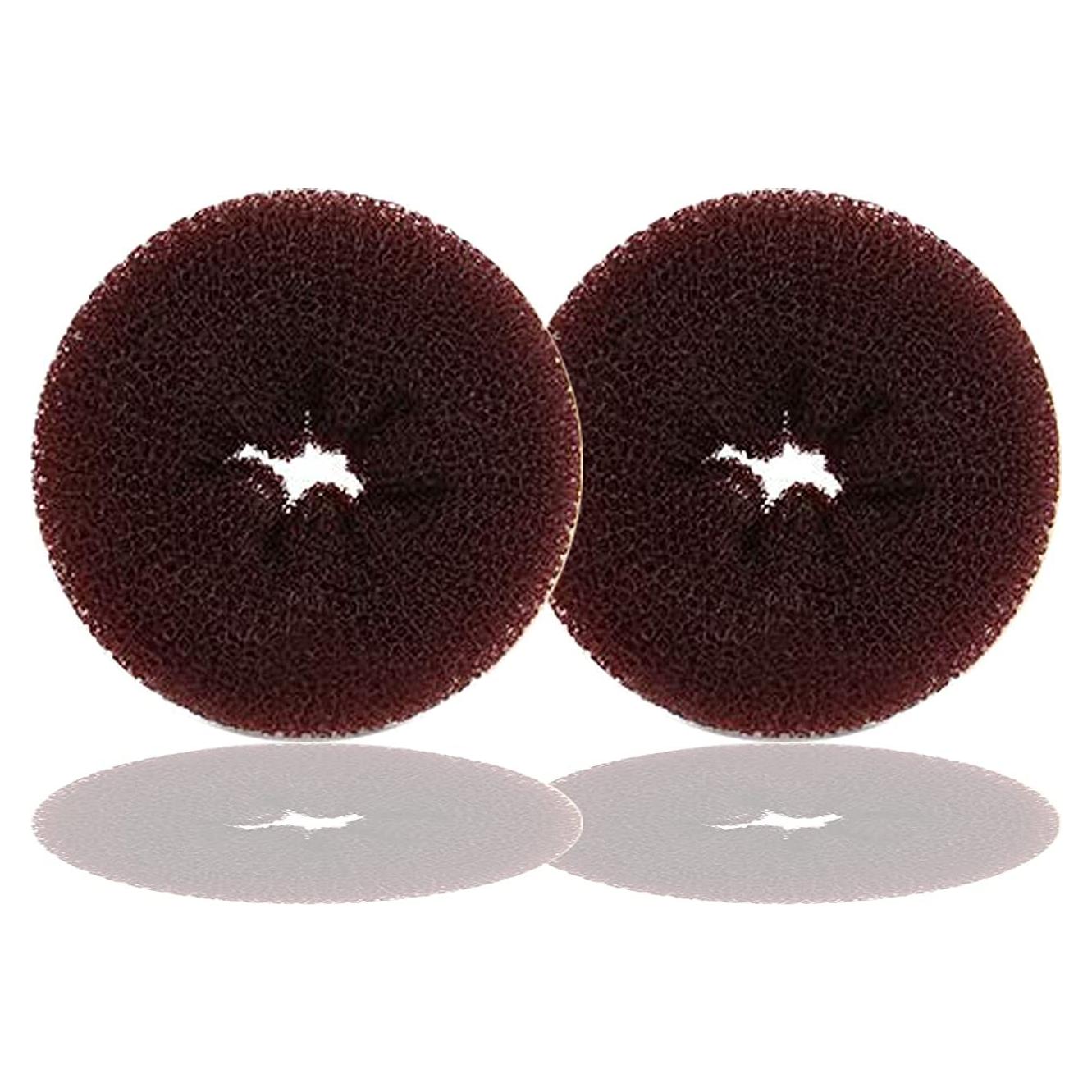 Fabricador de moño de cabello pequeño WACURRENTHYD 2PCS 6.35cm Marrón