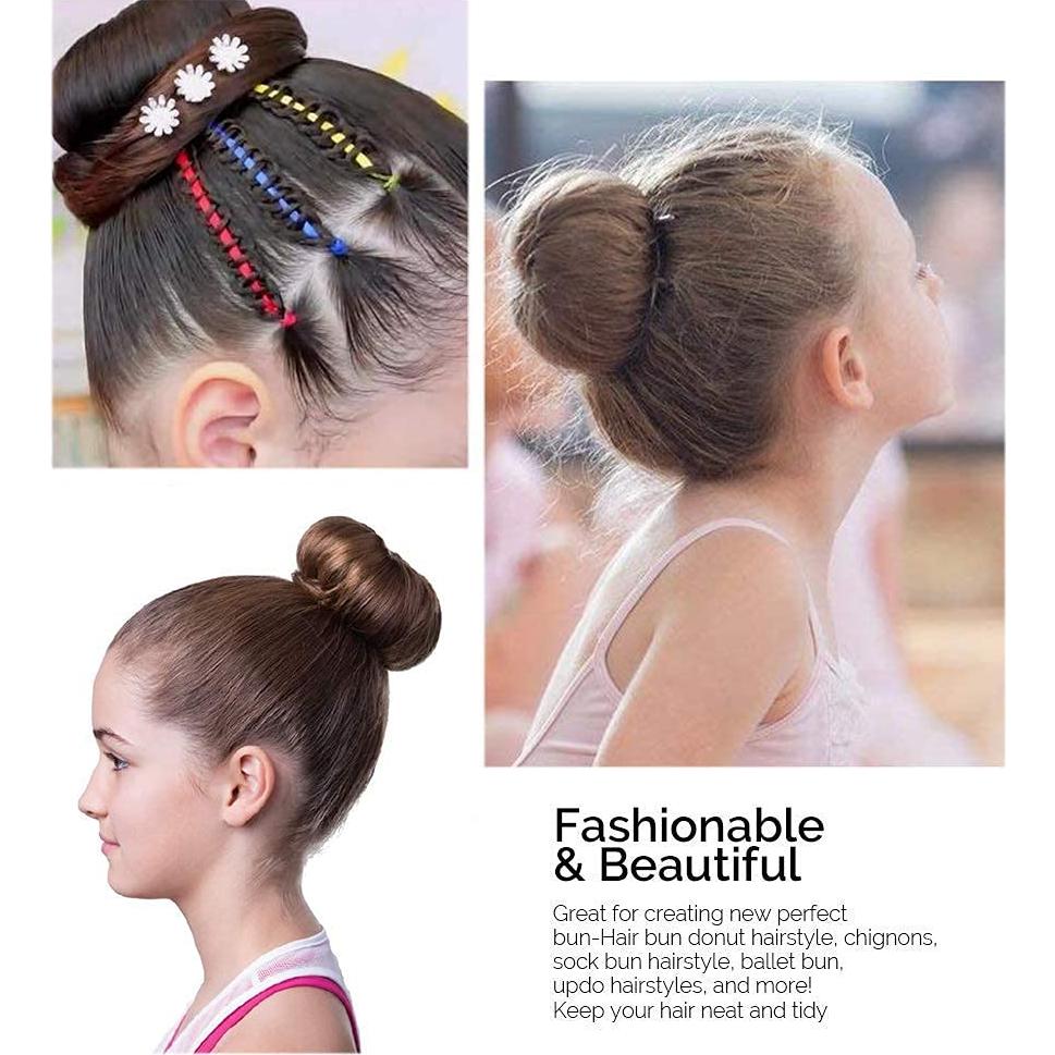 Fabricador de moño de cabello pequeño WACURRENTHYD 2PCS 6.35cm Marrón