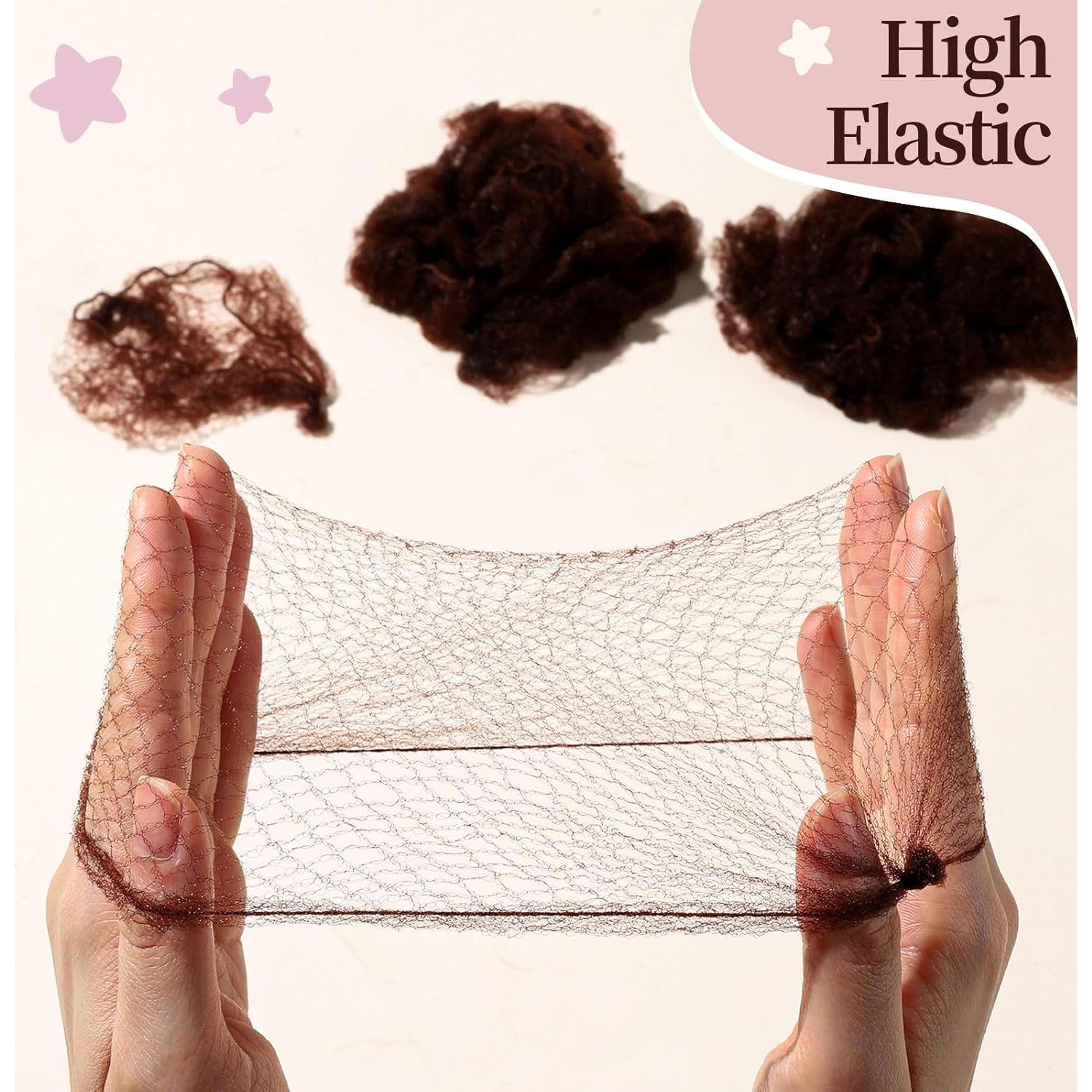 Redes para Cabello FANDAMEI 20PCS + Horquillas 40PCS 30cm