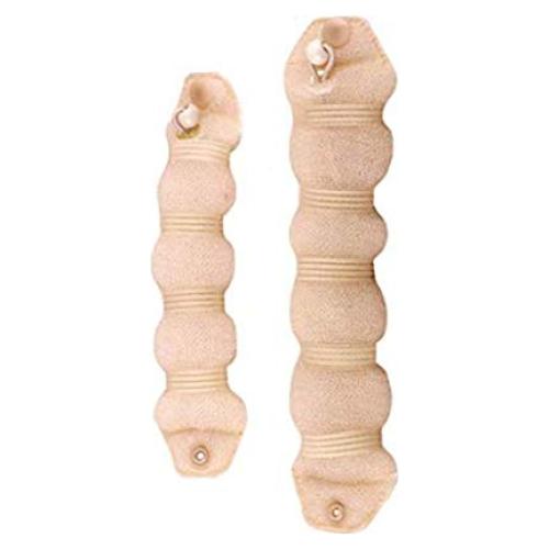 Juego de 2 Donas de Pelo DNHCLL Beige (1 Grande 22.9cm + 1 Pequeña 18.5cm)