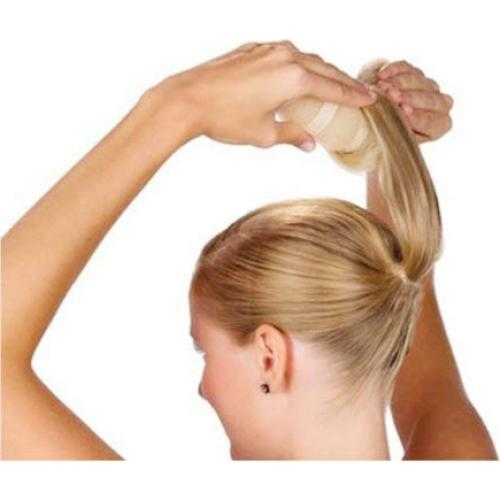 Juego de 2 Donas de Pelo DNHCLL Beige (1 Grande 22.9cm + 1 Pequeña 18.5cm)