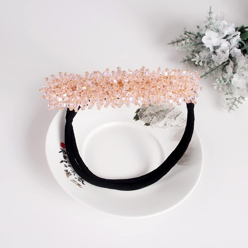 2 Piezas Fabricador de Moño Strass QUUPY Rosa y Azul