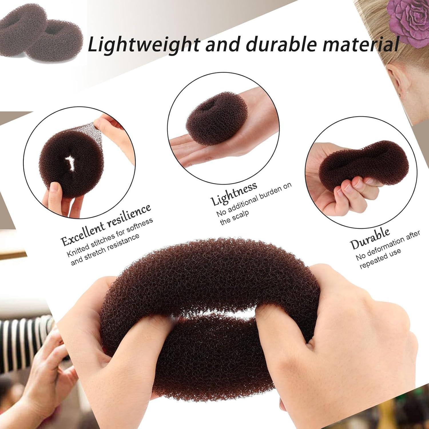 12 Piezas Hacedor de Moño Donut Aetomtins 9 cm Accesorios