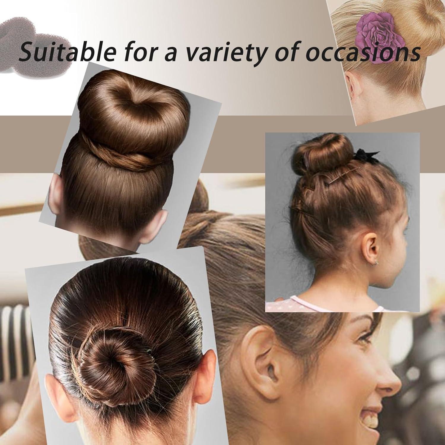 12 Piezas Hacedor de Moño Donut Aetomtins 9 cm Accesorios