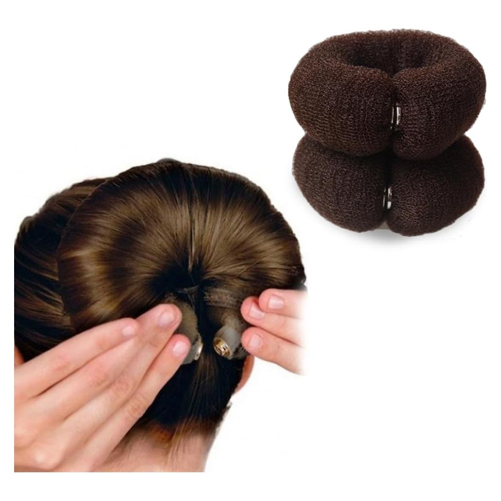 2 Anillos de Donut para Moño de Cabello VANTOBEST 20cm
