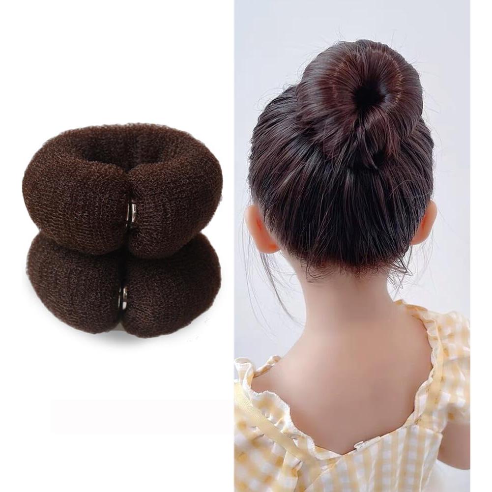 2 Anillos de Donut para Moño de Cabello VANTOBEST 20cm