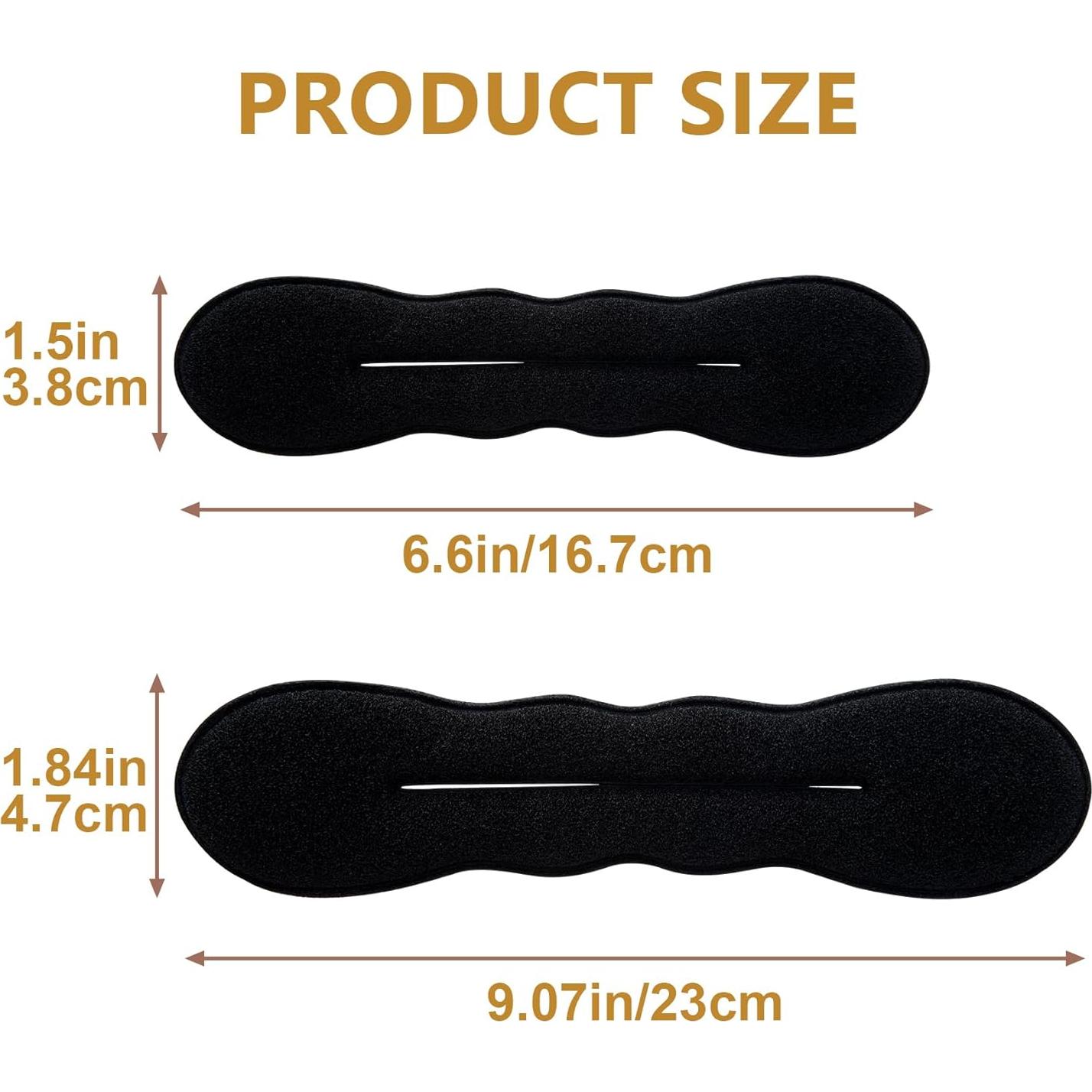 2 Esponjas Hacer Moño BEIQIYA - Accesorios Cabello Negro