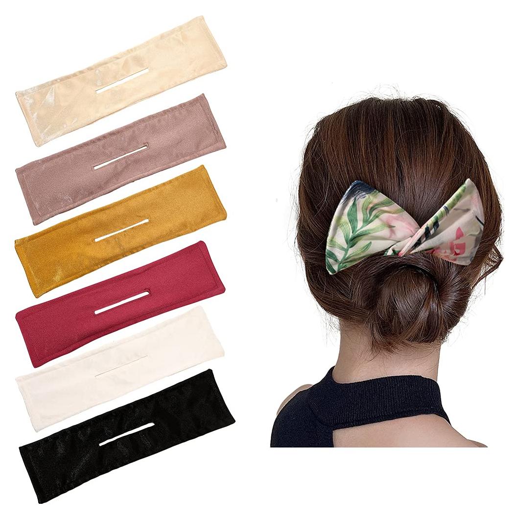 6 Clips de Tela Reutilizables para Moños Francés DINPREY