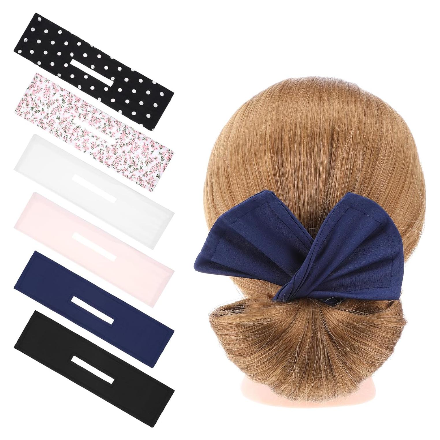 6 Piezas Creador de Moños Deft Hair Bun Maker Multicolor